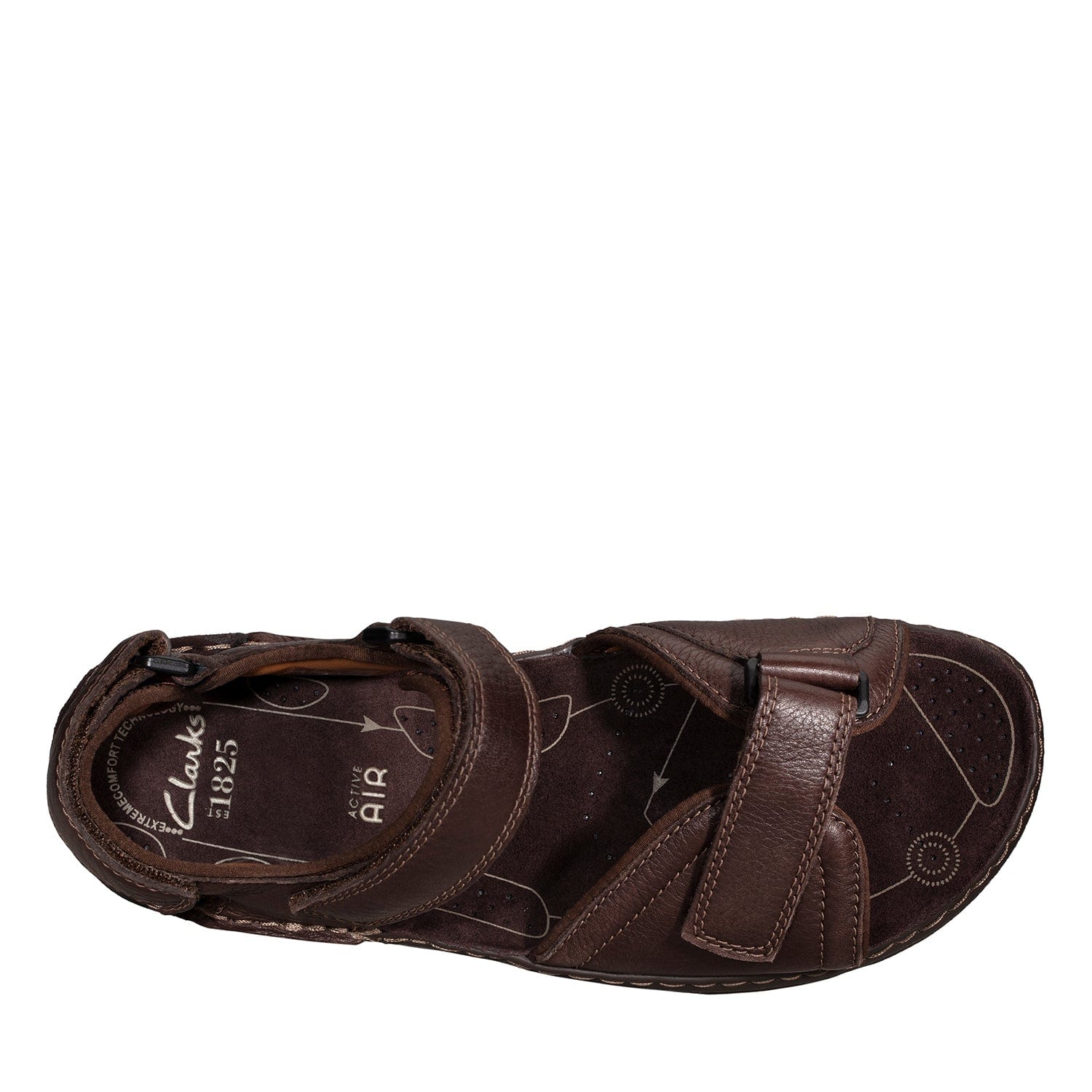 Clarks Atl Part - Sandals - Dark Brown Lea - 203531967 - G Width (Standard Fit)