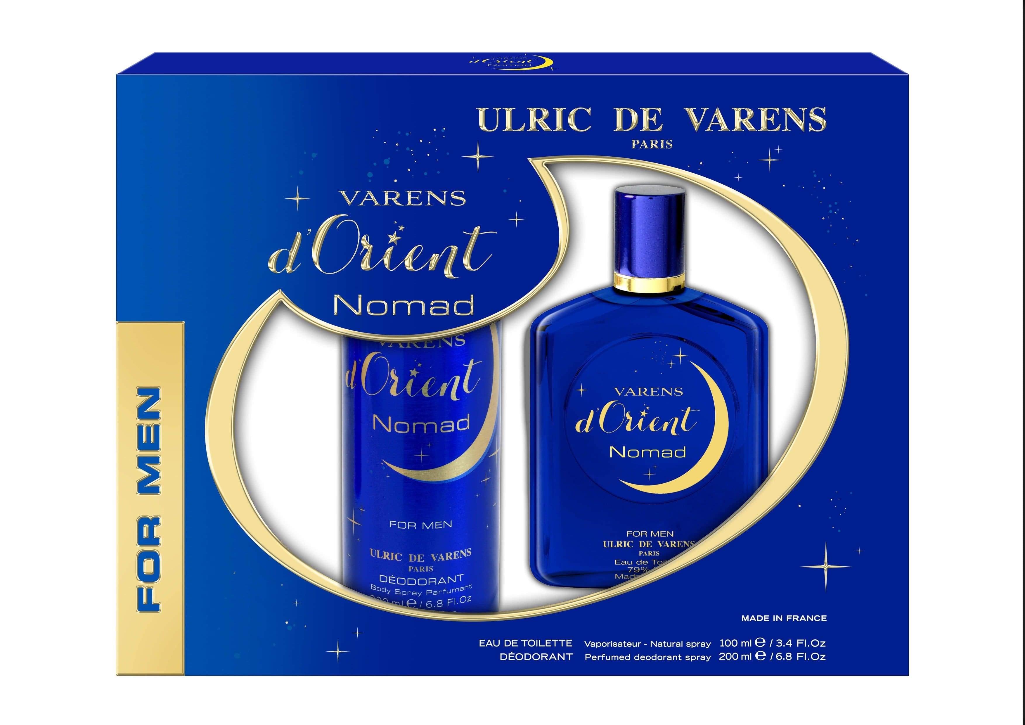 ULRIC DE VARENS VARENS D'ORIENT NOMAD Coffret  EDT 100 ml + Perfumed Deodorant 200 mlUDV7368 - Jashanmal Home