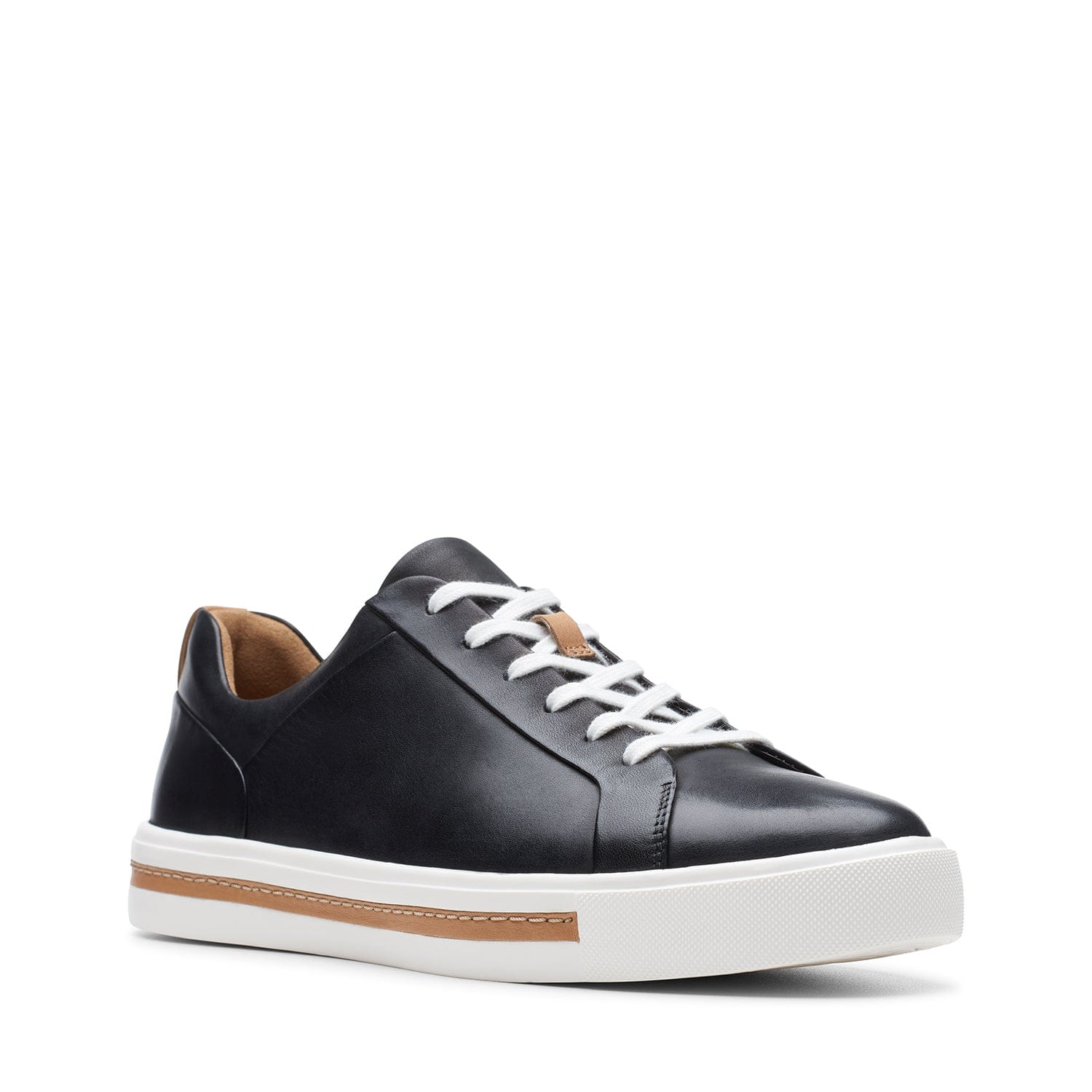 Clarks Un Maui Lace - Shoes - Black Leather - 261416425 - E Width (Wide Fit)