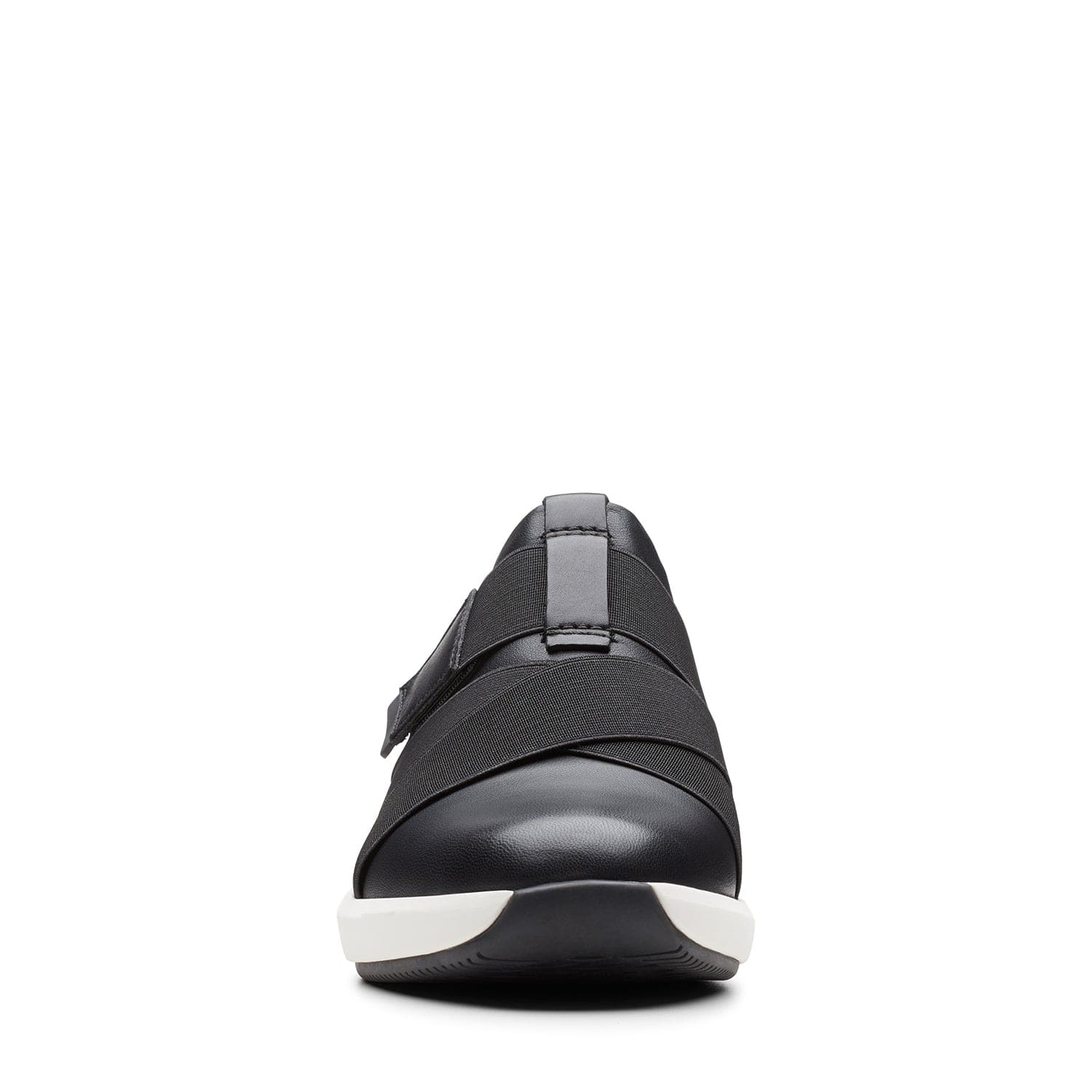 Clarks Un Rio Strap - Shoes - Black Leather - 261456145 - E Width (Wide Fit)