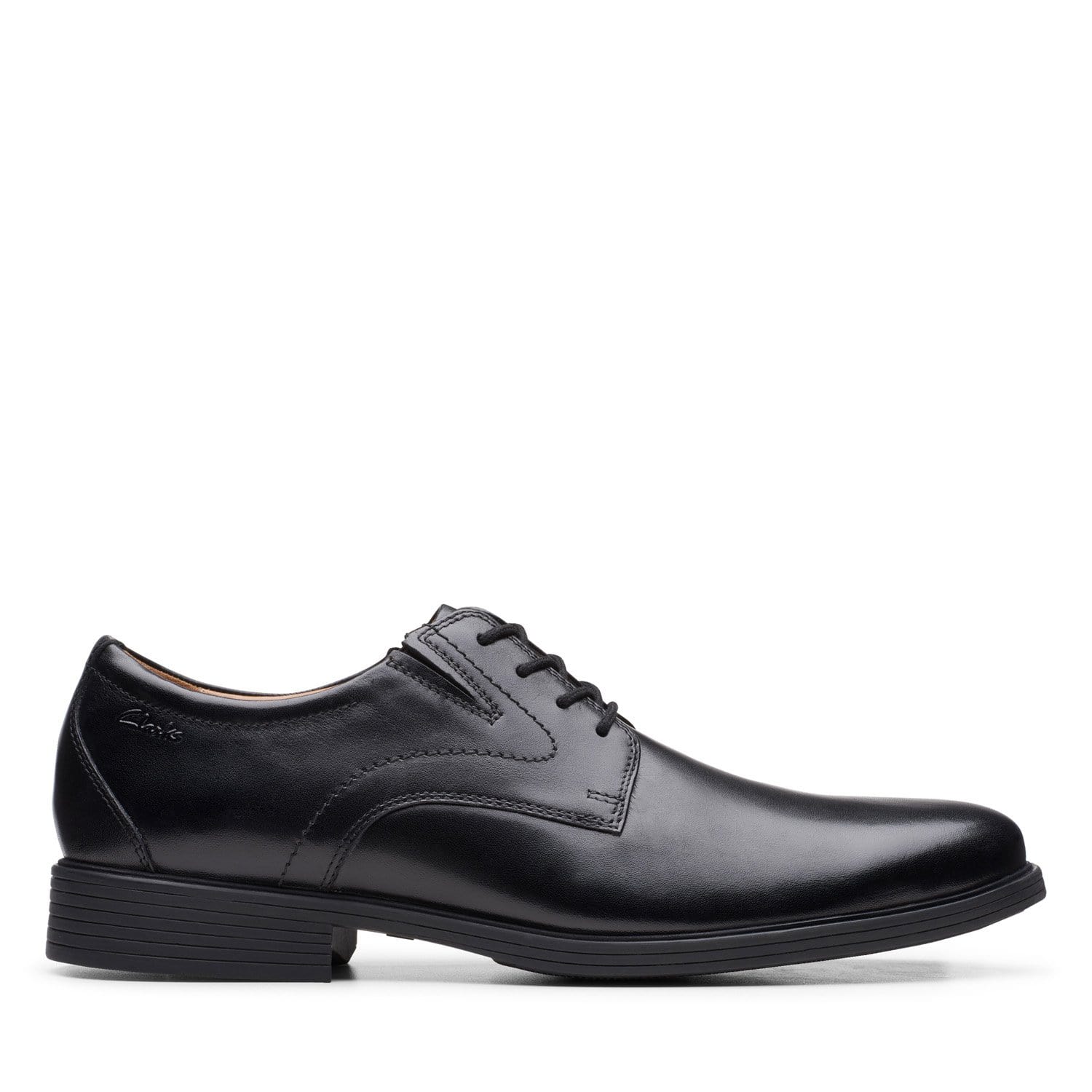 Clarks-Whiddon-Plain-Men's-Shoes-Black-Leather-26152918