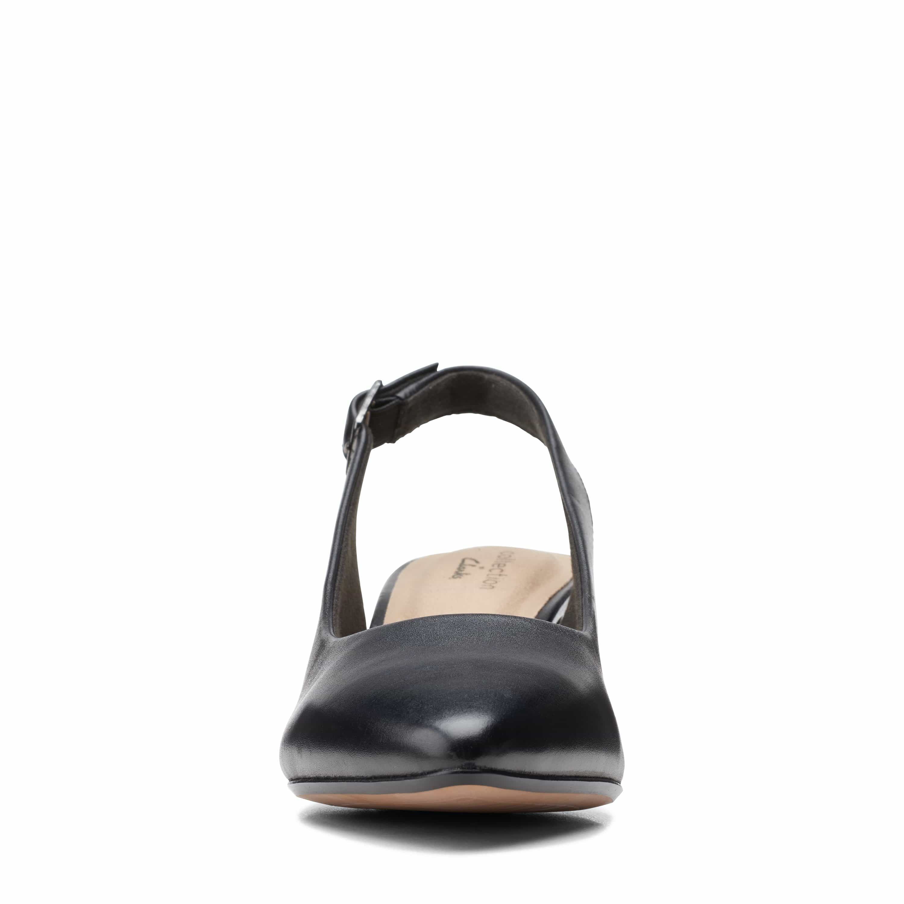 Clarks Linvale Sondra - Shoes - Black Leather - 261532304 - D Width (Standard Fit)