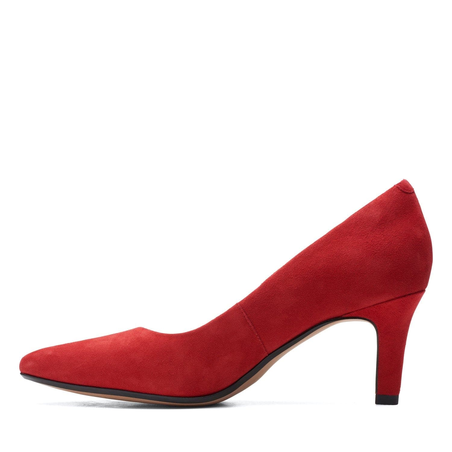 Clarks Illeana Tulip - Shoes - Red Suede - 261543495 - E Width (Wide Fit)