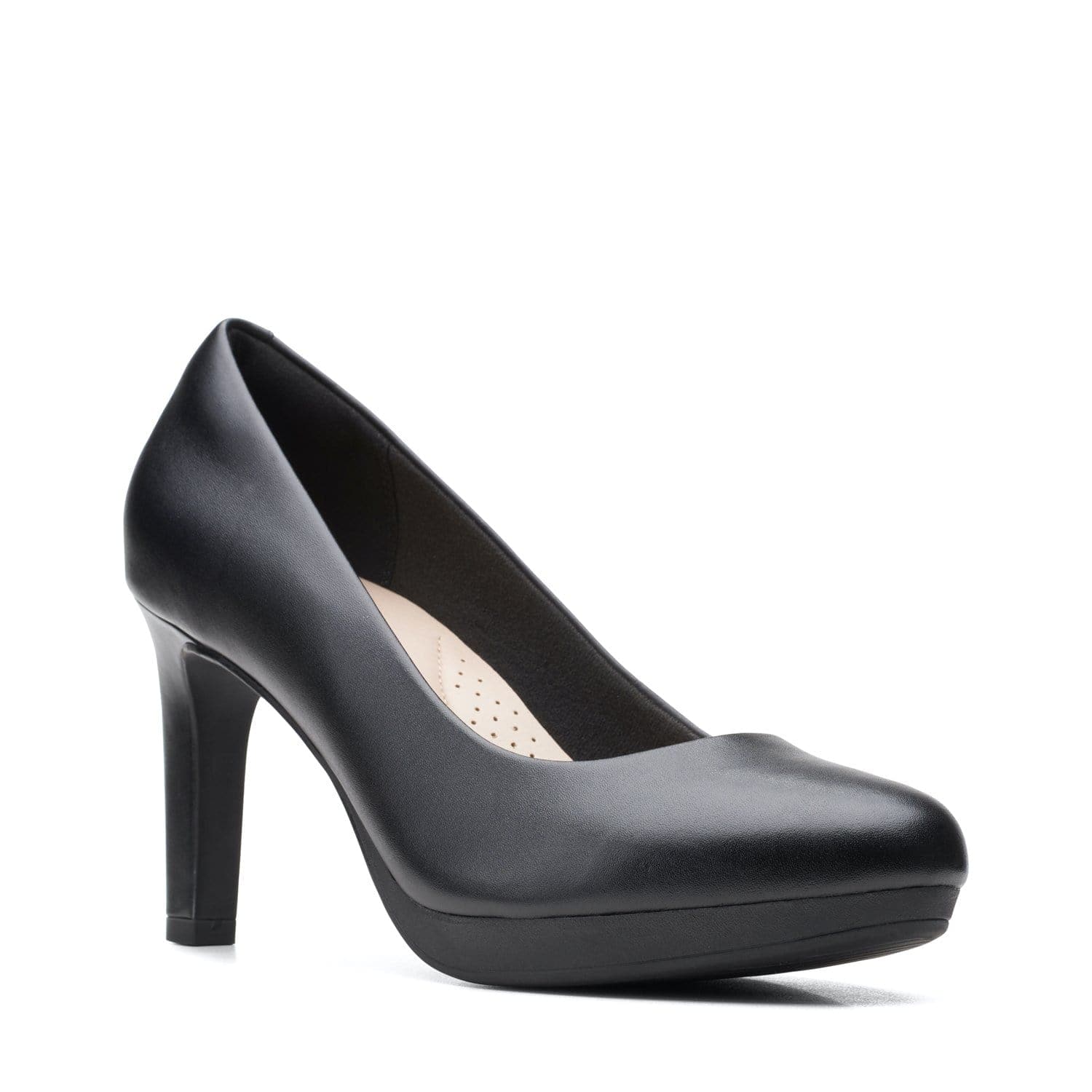 Clarks Ambyr Joy - Shoes - Black Leather - 261577644 - D Width (Standard Fit)