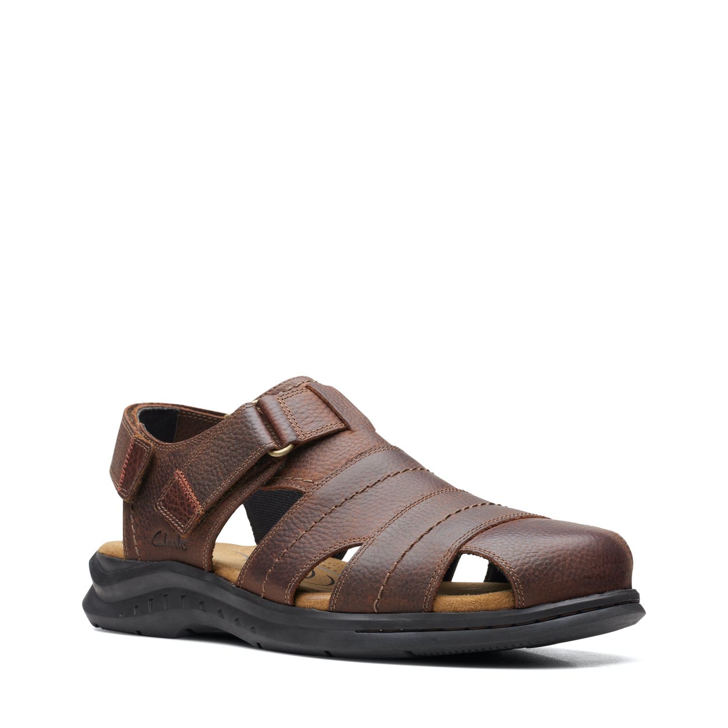 Clarks Hapsford Cove - Sandals - Brown Tumbled - 261580137 - G Width (Standard Fit)