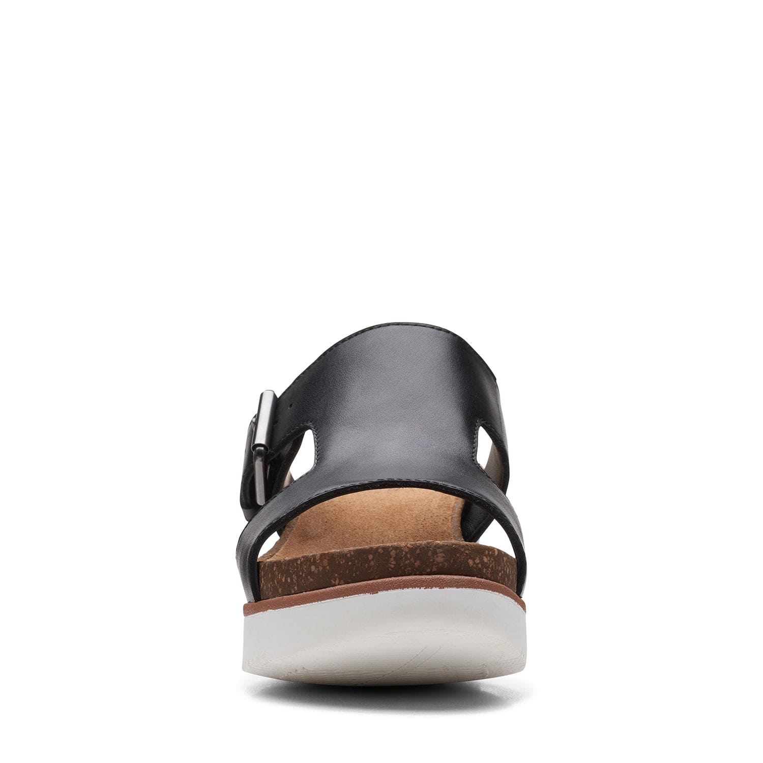 Clarks Lizby Ease - Sandals - Black Leather - 261590404 - D Width (Standard Fit)