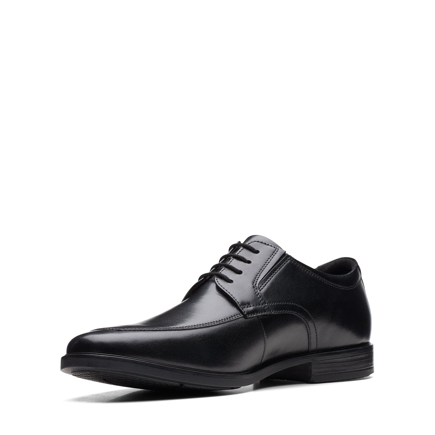 كلاركس هوارد ساحة - أحذية - جلد أسود - 261621778 - عرض H (مقاس واسع)