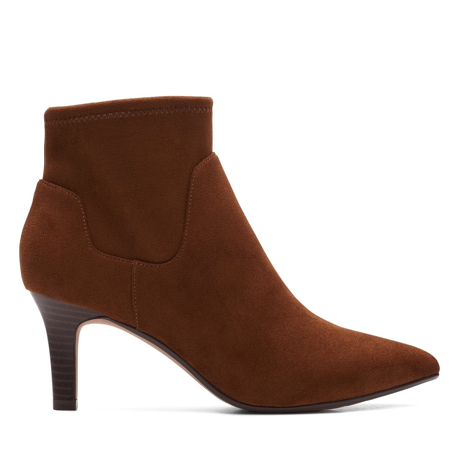 Clarks Illeana Ankle Boots - Dark Tan - 261622784 - D Width (Standard Fit)