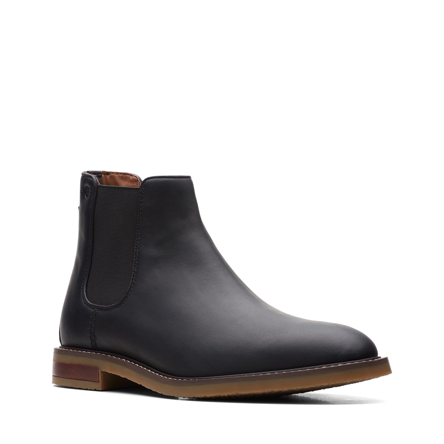 Clarks Jaxen Chelsea - Boots - Black Leather - 261627297 - G Width (Standard Fit)