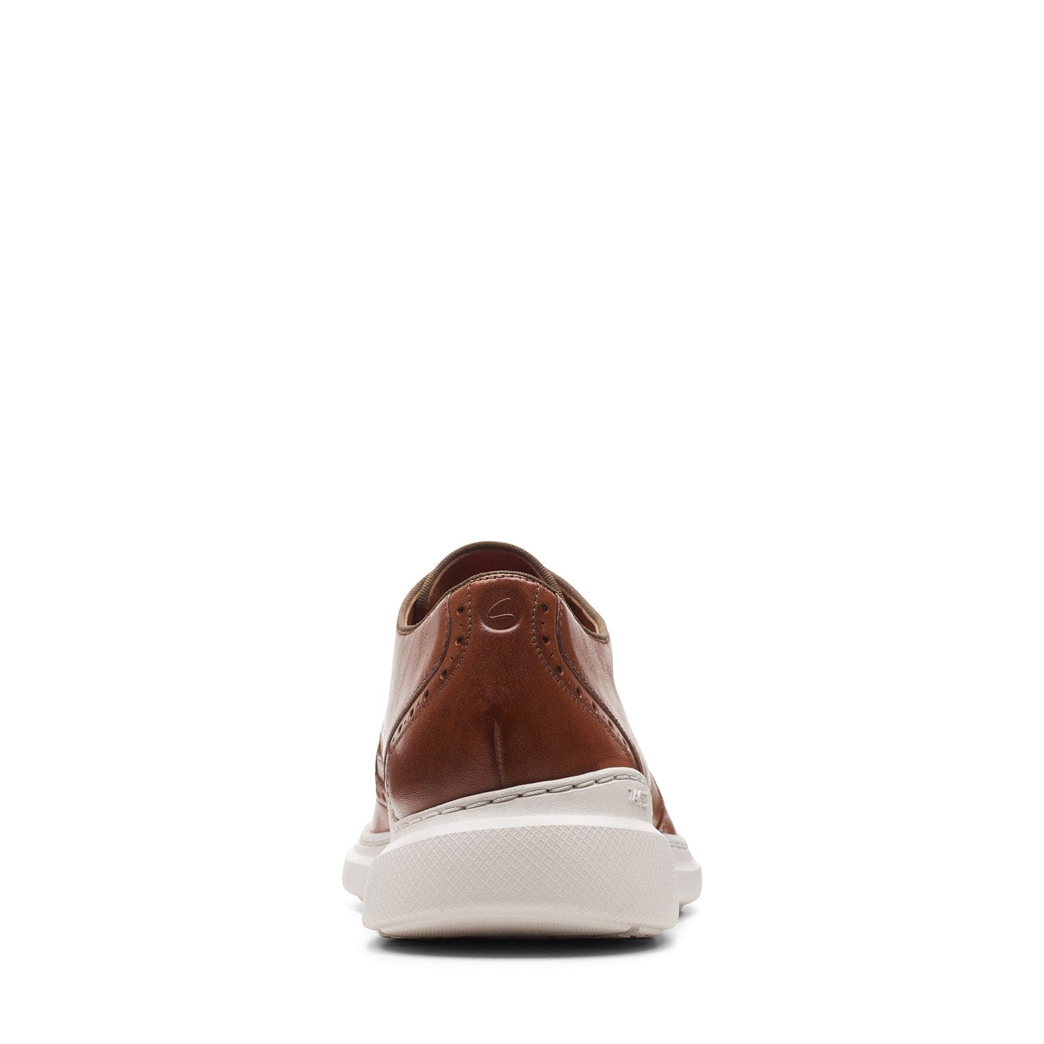 Clarks Dennet Wing Shoes - Dark Tan Leather - 261629727 - G Width (Standard Fit)