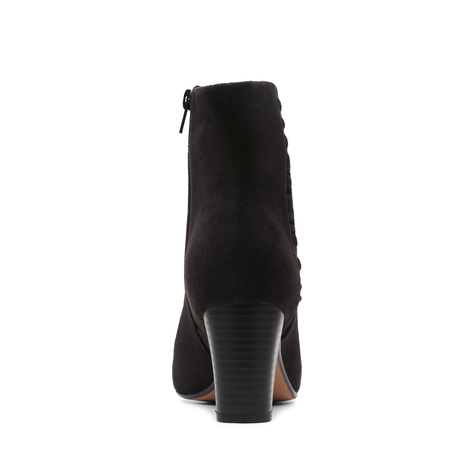 Clarks Aubrie Zip Boots - Black Synthetic - 261634024 - D Width (Standard Fit)