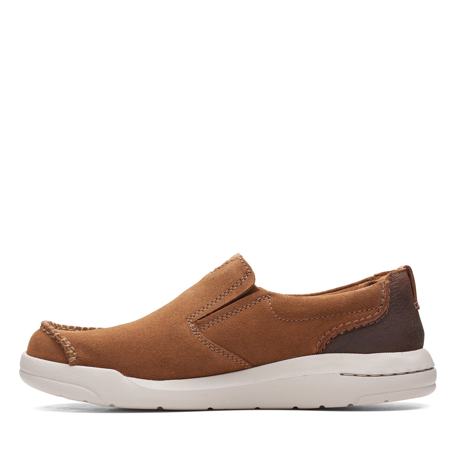 Clarks Driftway Step Shoes - Tan Suede - 261638567 - G Width (Standard Fit)