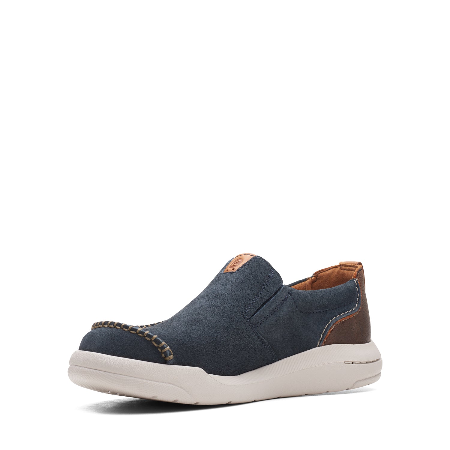 Clarks Driftway Step Shoes - Navy Suede - 261638577 - G Width (Standard Fit)