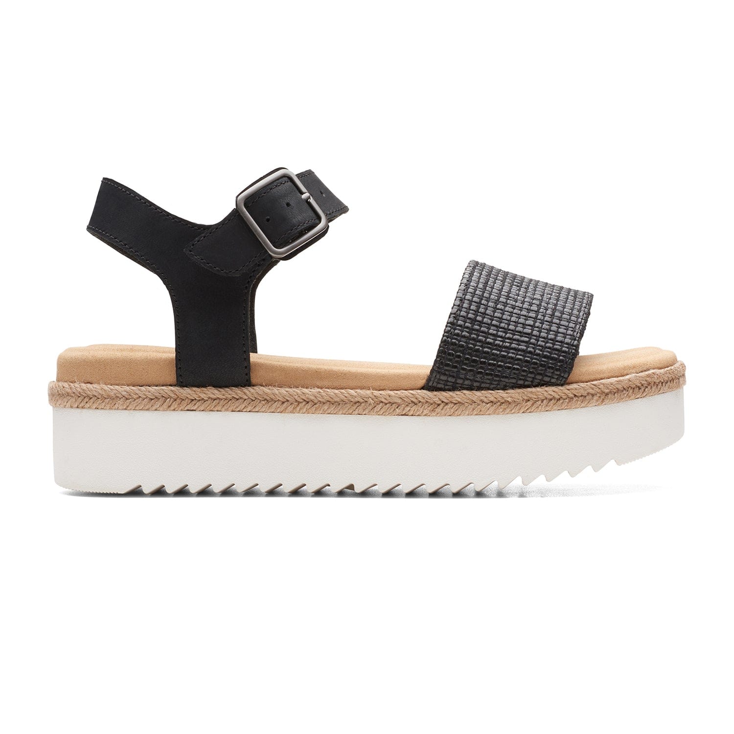 Clarks Lana Shore - Sandals - Black Combi Lea - 261646274 - D Width (Standard Fit)
