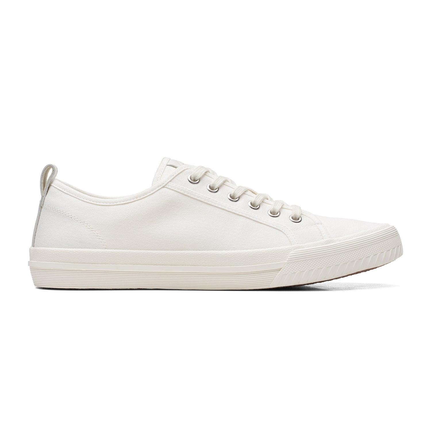Clarks Roxby Lace Shoes - White Canvas - 261647307 - G Width (Standard Fit)