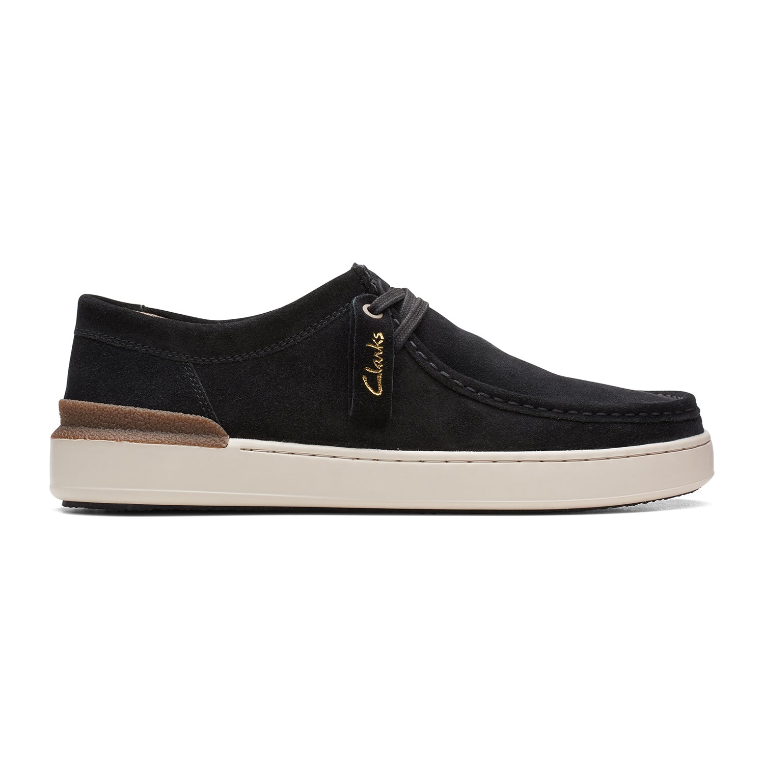 Clarks CourtLiteWally Shoes - Black Suede - 261649067 - G Width (Standard Fit)