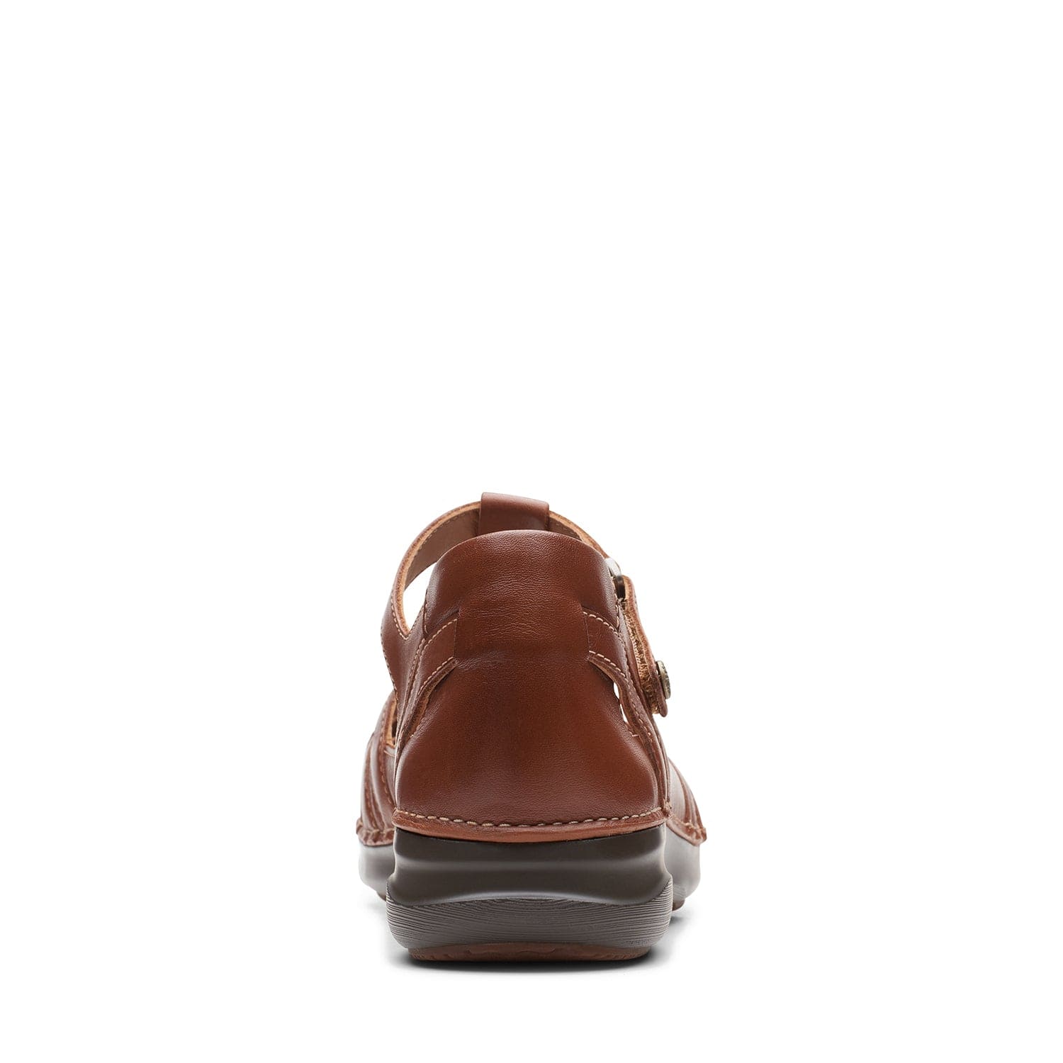 Clarks Appley Way - Shoes - Dark Tan Lea - 261655295 - E Width (Wide Fit)