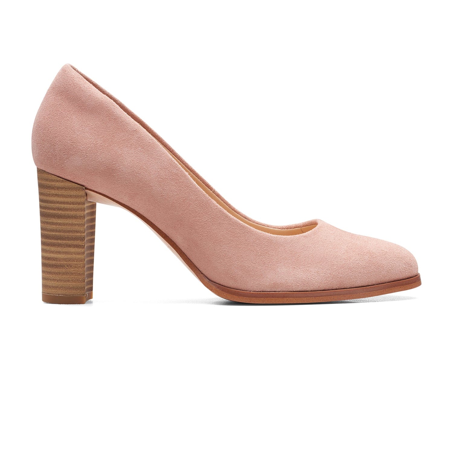 Clarks Kaylin Cara 2 Shoes - Rose Suede - 261657844 - D Width (Standard Fit)