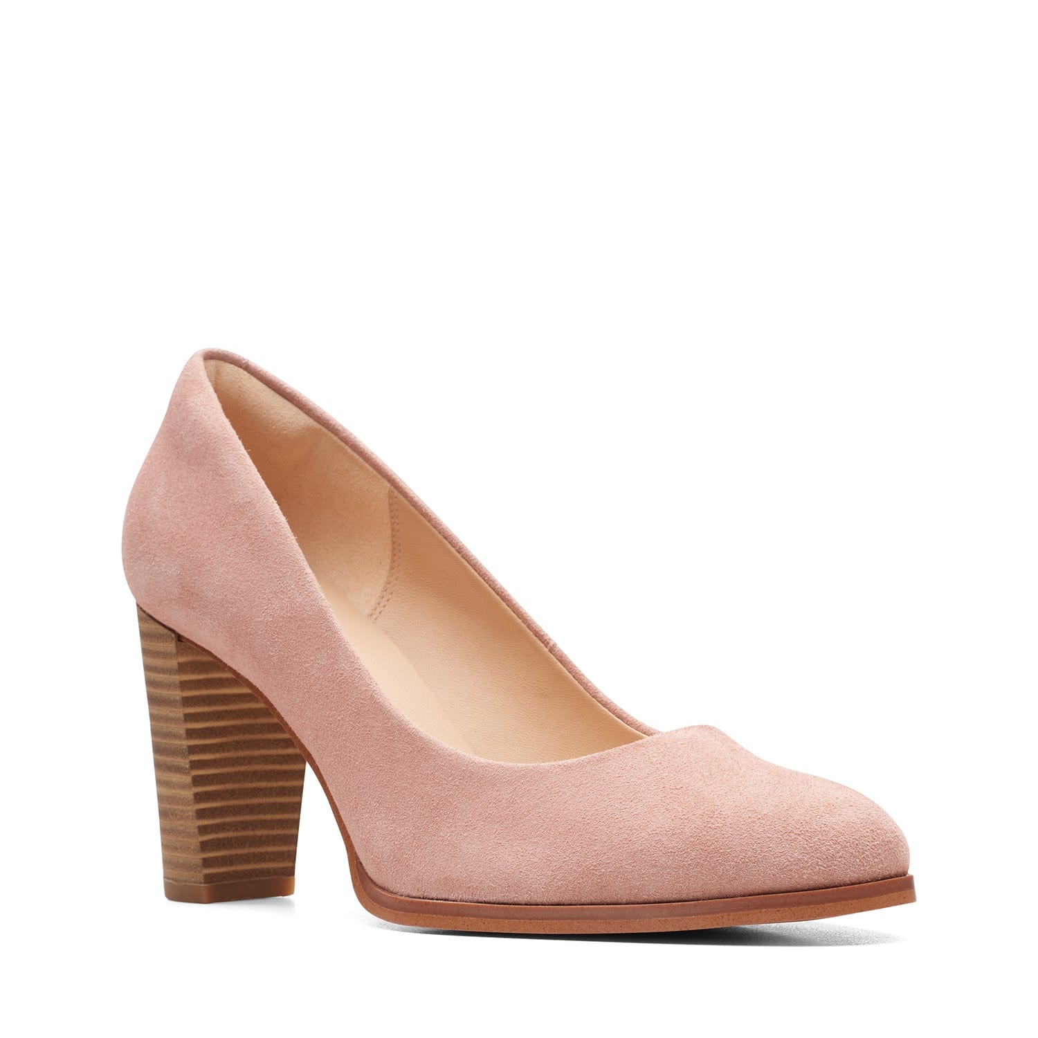 Clarks Kaylin Cara 2 - Shoes - Rose Suede - 261657844 - D Width (Standard Fit)