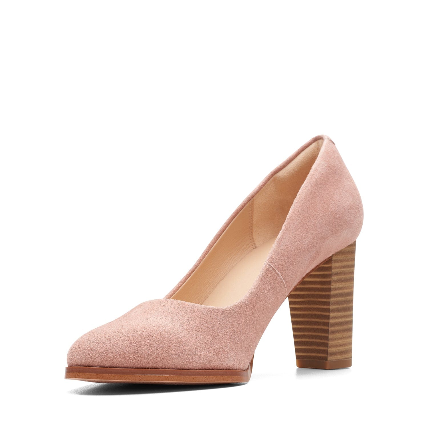 Clarks Kaylin Cara 2 - Shoes - Rose Suede - 261657844 - D Width (Standard Fit)