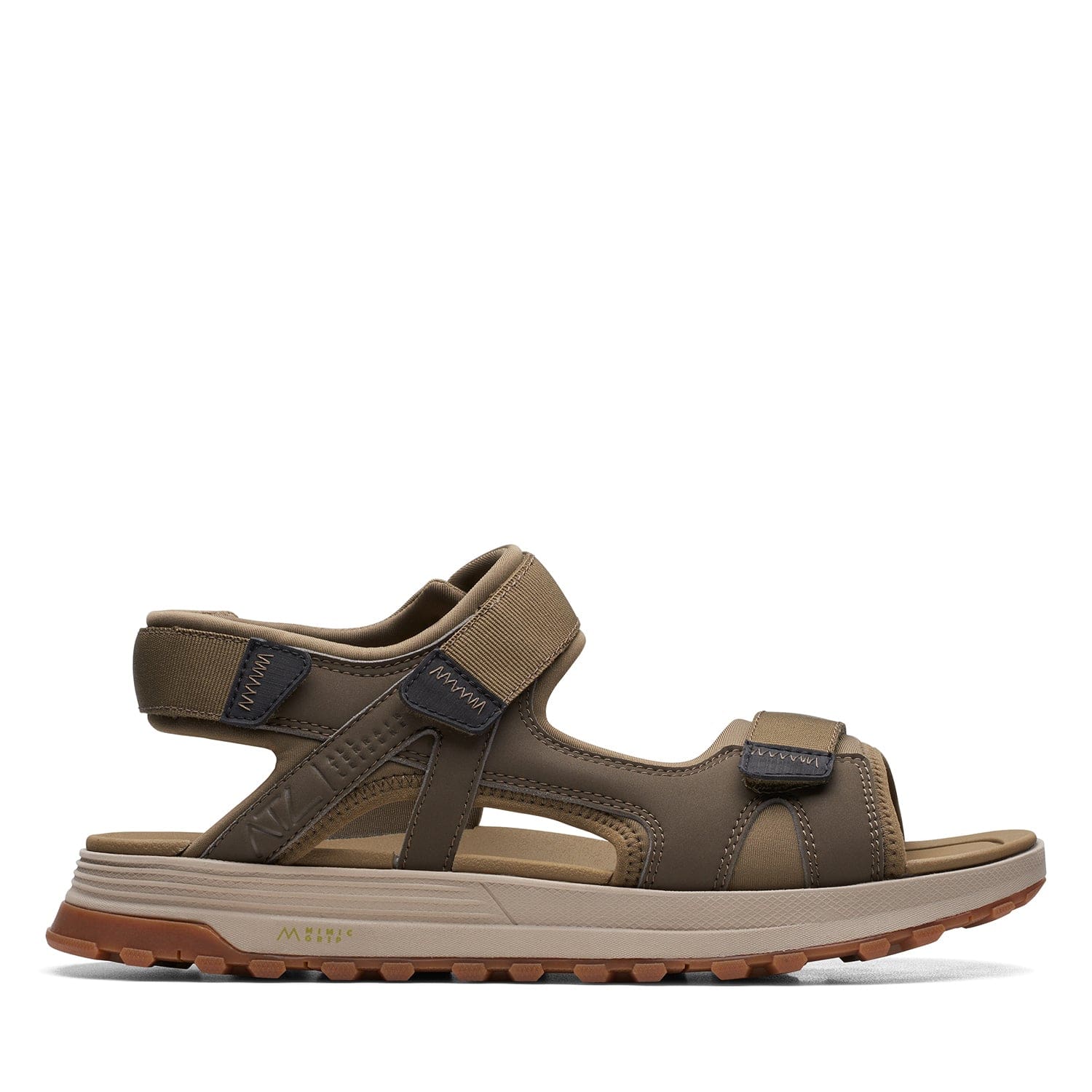 Clarks ATL Trek Sun Sandals - Olive Combi - 261703227 - G Width (Standard Fit)