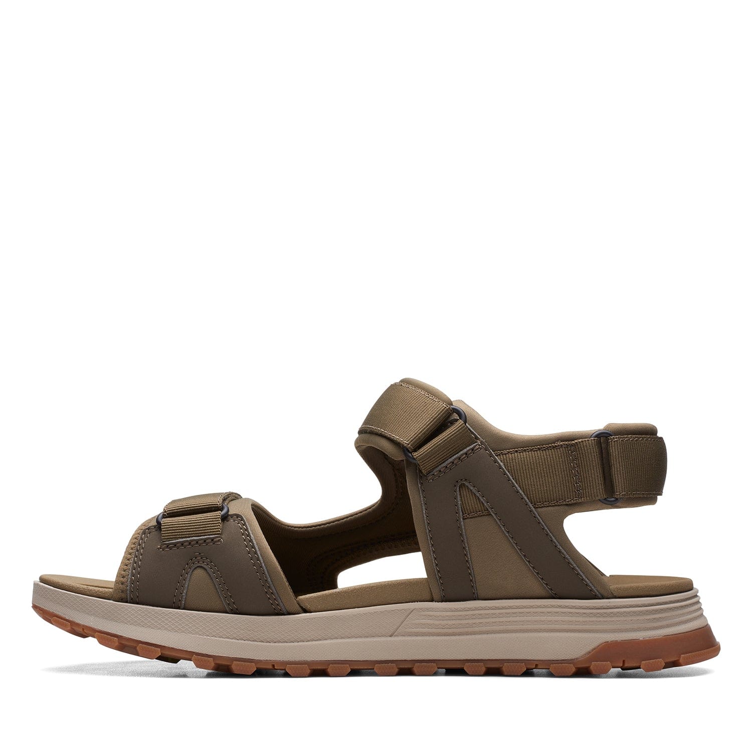 Clarks Atl Trek Sun - Sandals - Olive Combi - 261703227 - G Width (Standard Fit)