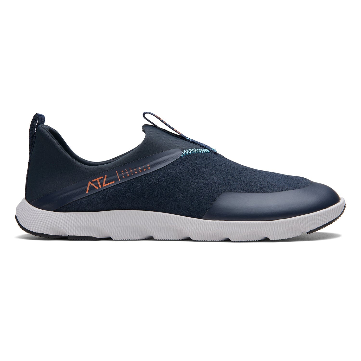Clarks ATL Coast Moc Shoes - Navy - 261705537 G Width (Standard Fit)