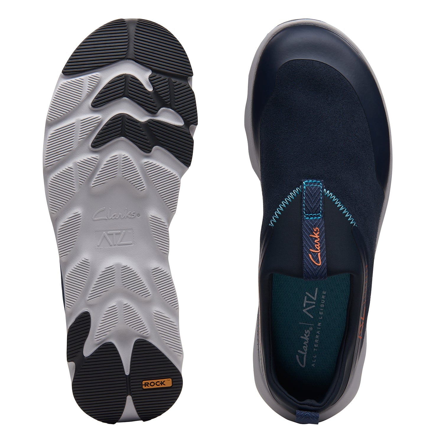 Clarks Atl Coast Moc - Shoes - Navy - 261705537 - G Width (Standard Fit)