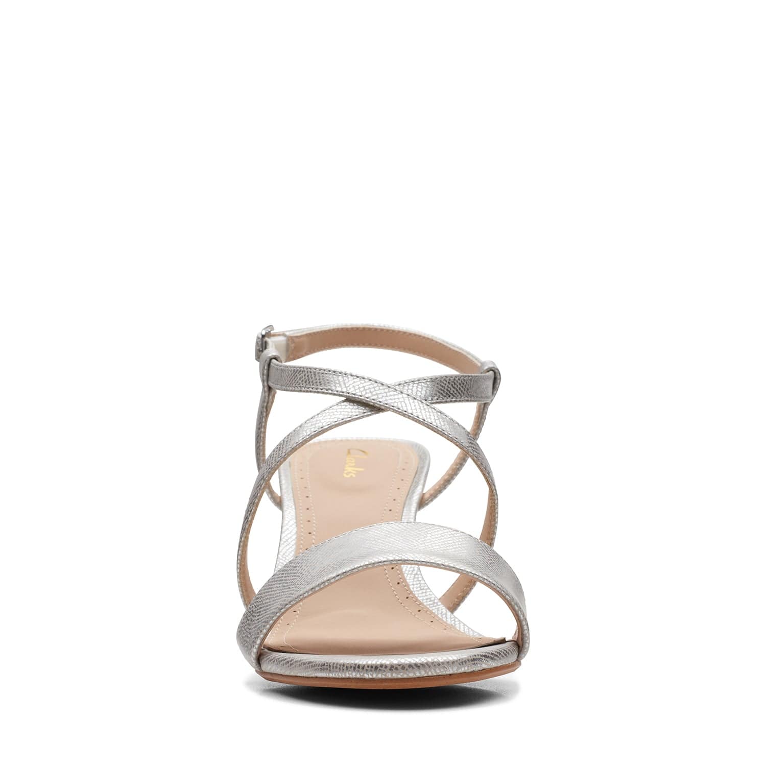 Clarks Amali Buckle - Sandals - Silver Metallic - 261709524 - D Width (Standard Fit)