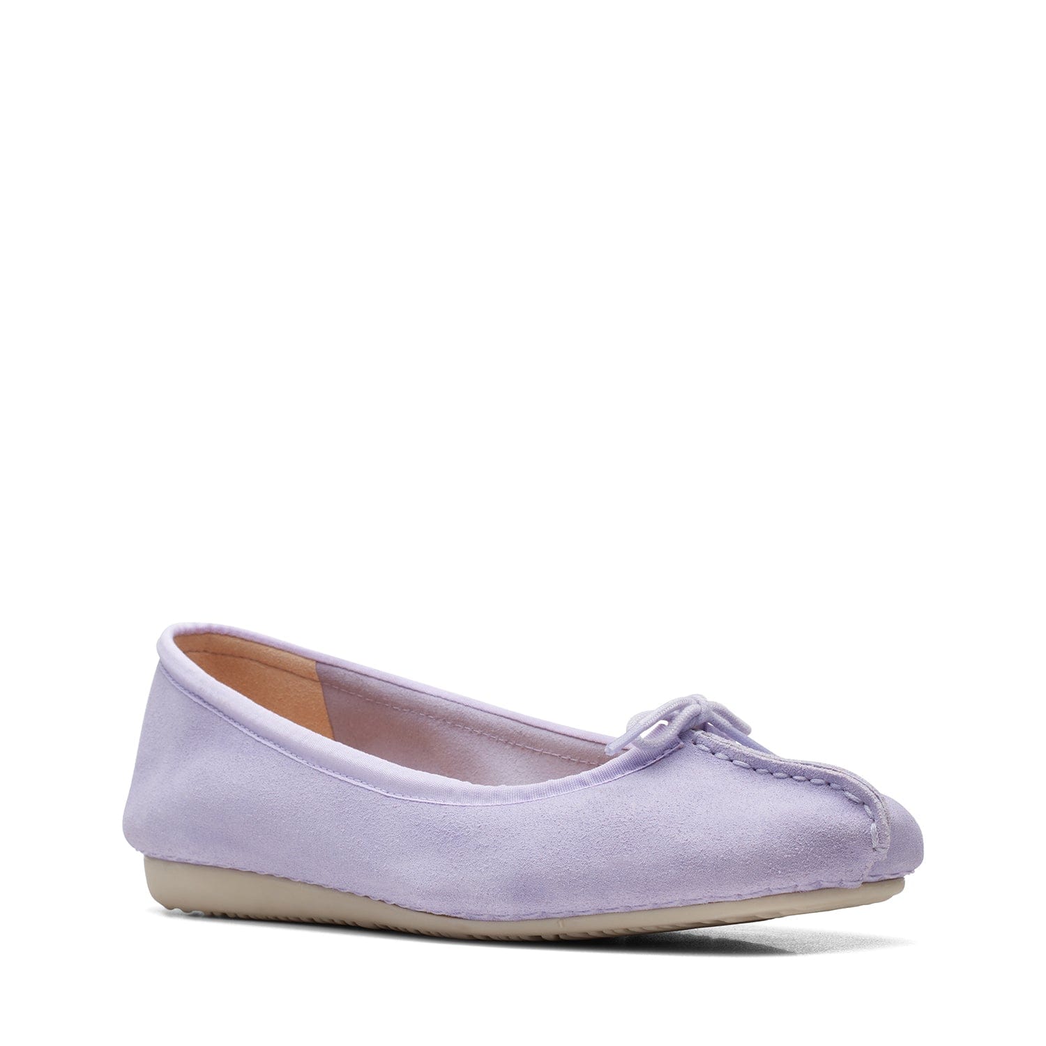 Clarks Freckle Ice - Shoes - Lilac Suede - 261709614 - D Width (Standard Fit)