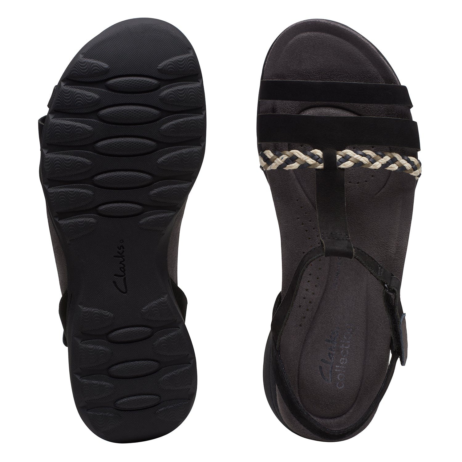Clarks Amanda Tealite Sandals (Wide Fit)