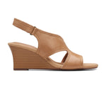 Clarks Kyarra Aster Sandals - Light Tan Leather - 261712324 - D Width (Standard Fit)