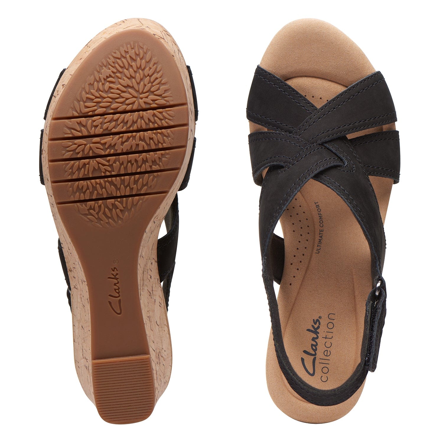 Clarks Rose Erin Sandals (Wide Fit)