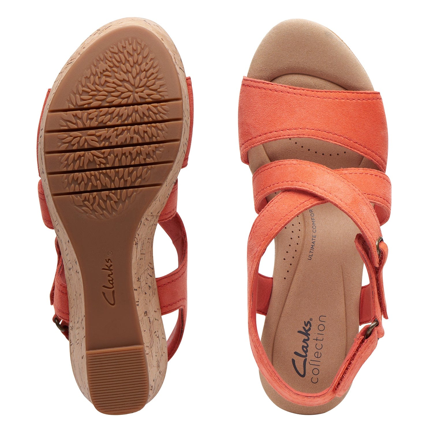 Clarks Rose Way - Sandals - Grenadine Sde - 261713175 - E Width (Wide Fit)