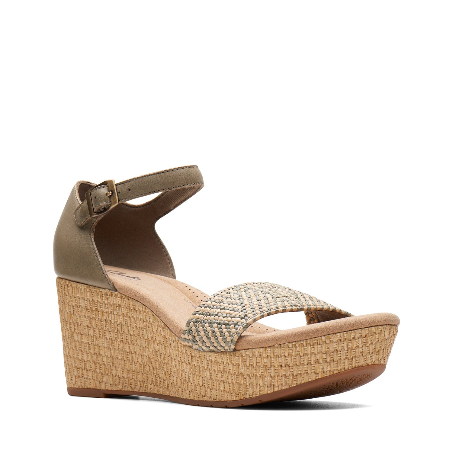 Clarks Rose Ease Sandals (Wide Fit)