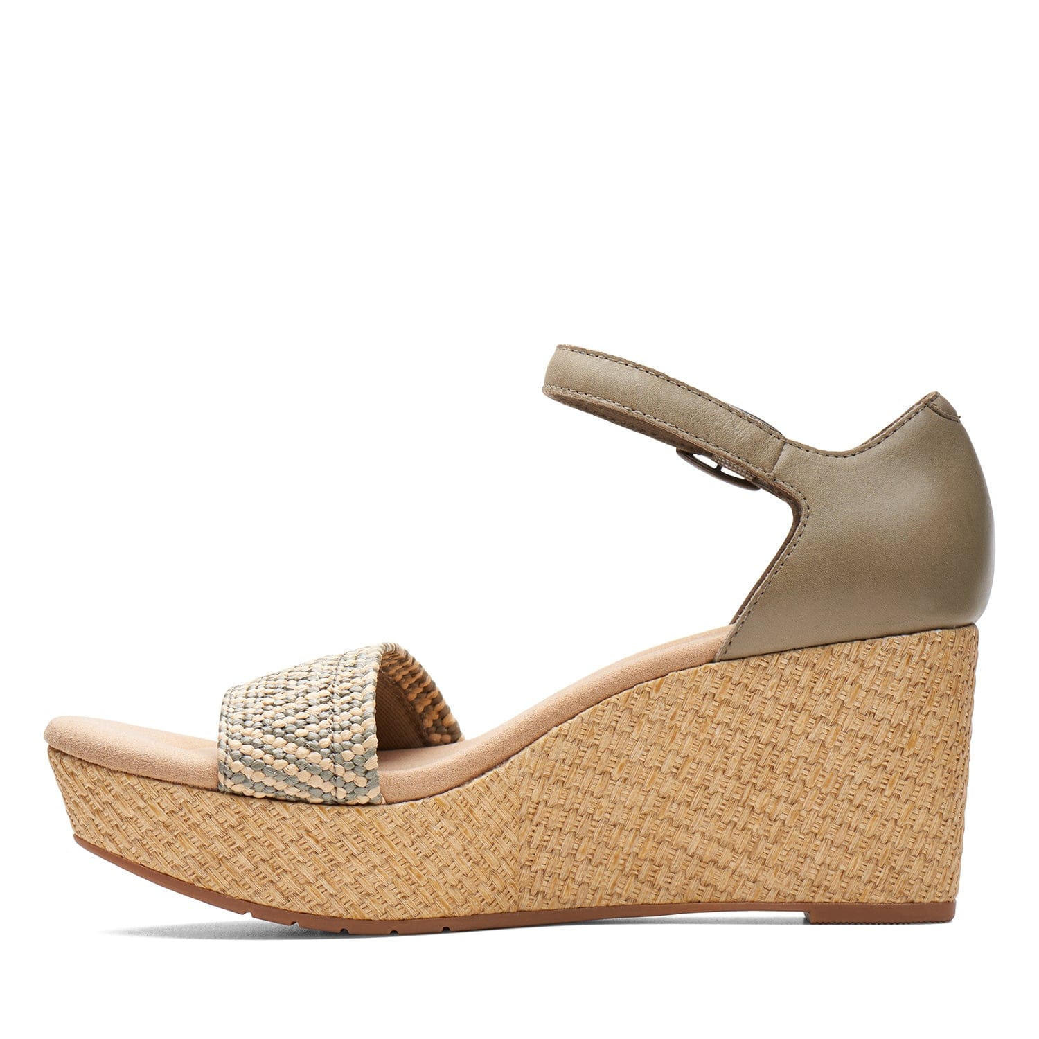 Clarks Rose Ease Sandals (Wide Fit)