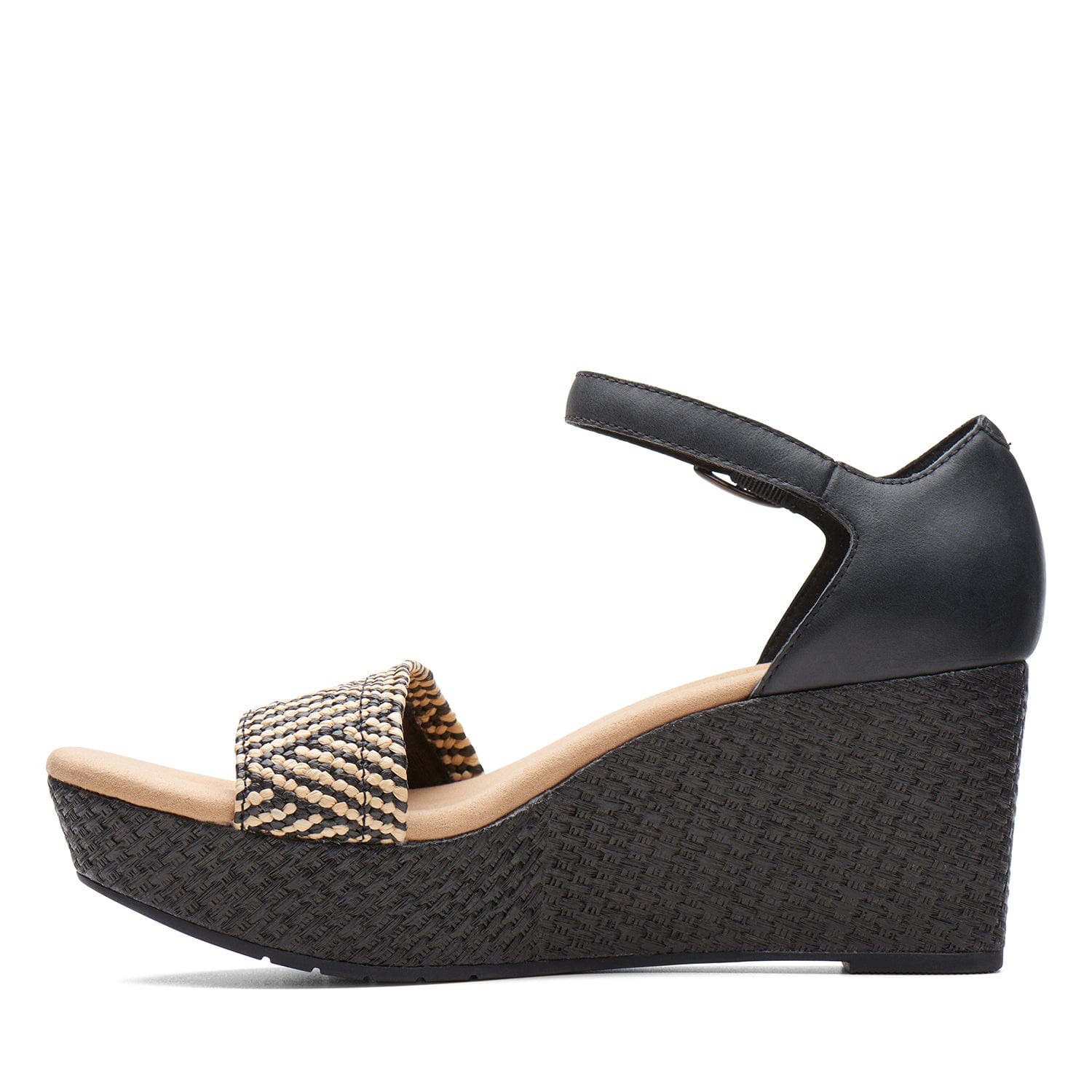 Clarks Rose Ease Sandals (Wide Fit)