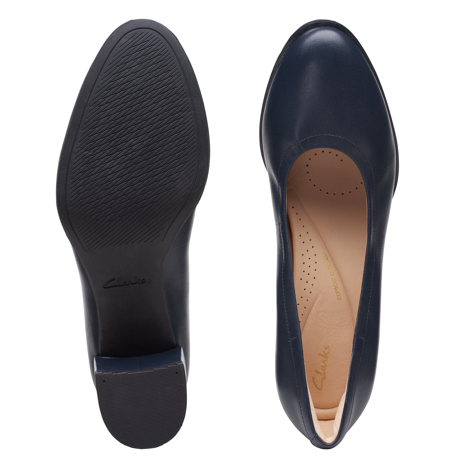 Clarks Freva55 Court Shoes (Wide Fit)