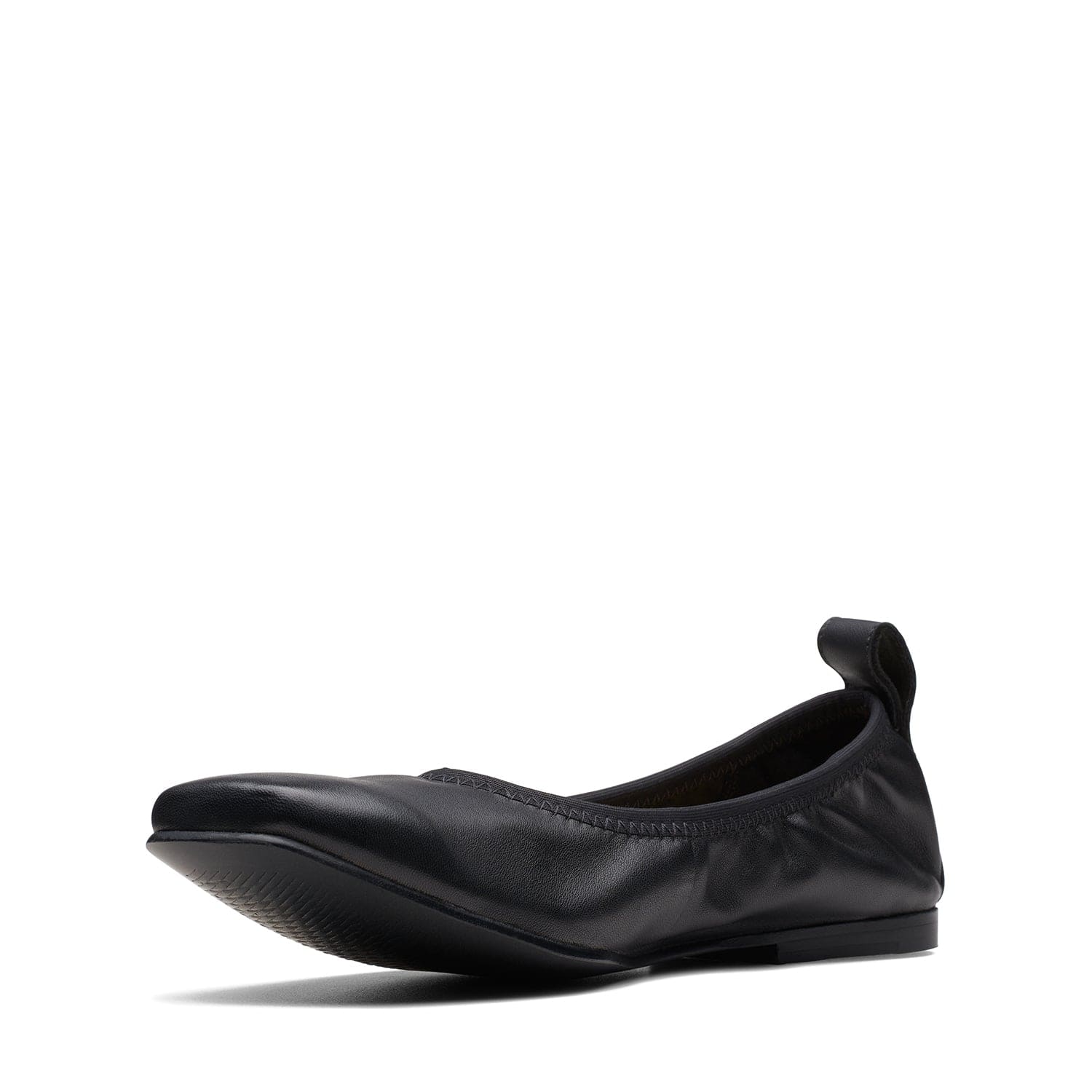 Clarks black ballet flats sales