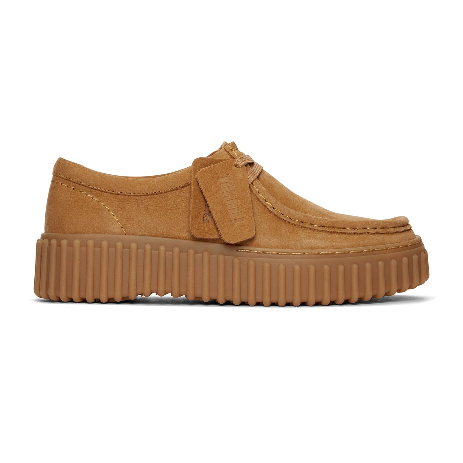 Clarks Torhill Bee Shoes - Light Tan Nubuck - 261720844 - D Width (Standard Fit)