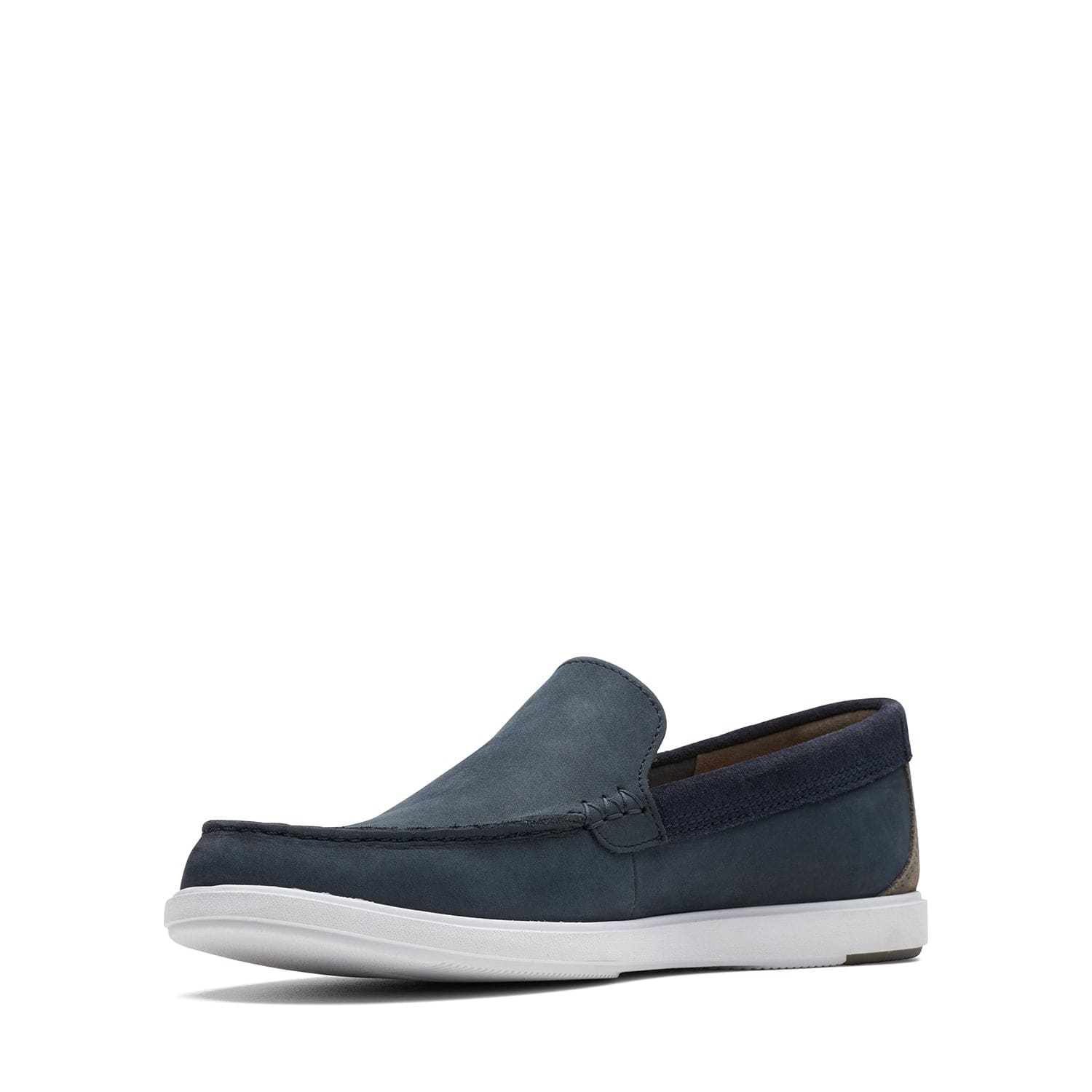 Clarks Bratton Loafer - Shoes - Navy Nubuck - 261724487 - G Width (Standard Fit)