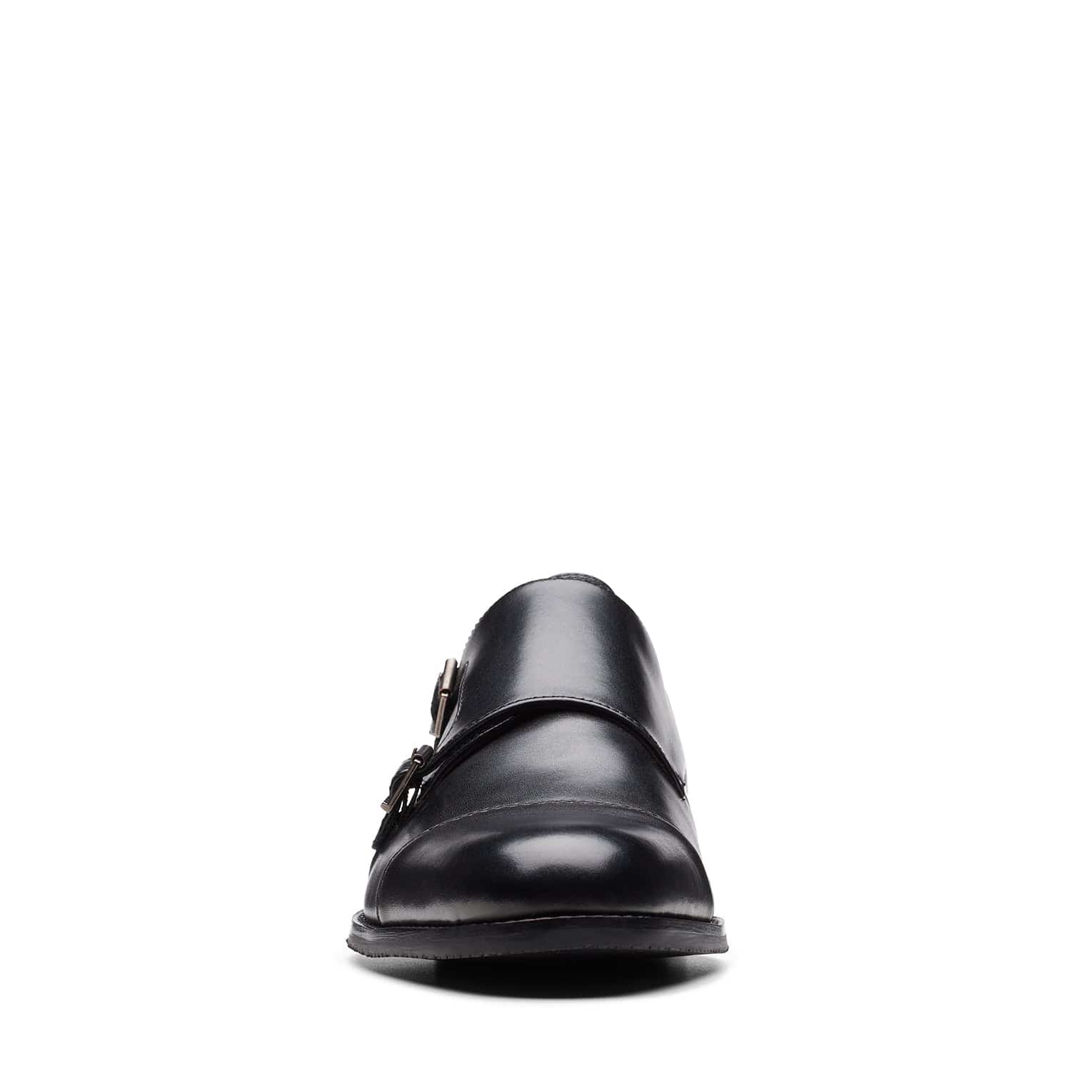 Clarks Craftarlo Monk - Shoes - Black Leather - 261724517 - G Width (Standard Fit)