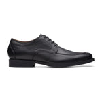 Clarks Whiddon Apron Shoes - Black Tumbled - 261745697 - G Width (Standard Fit)