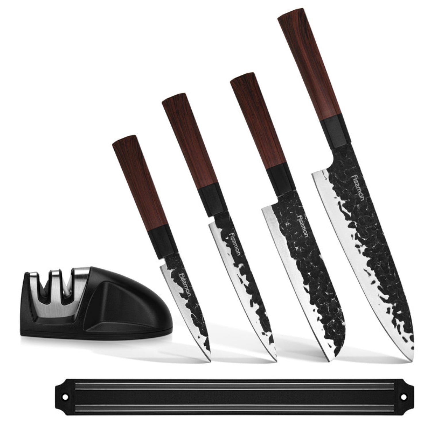 Fissman 6 Piece Knife Set Kendo Series X30Cr13 Steel, 8" Chef Knife, 5
