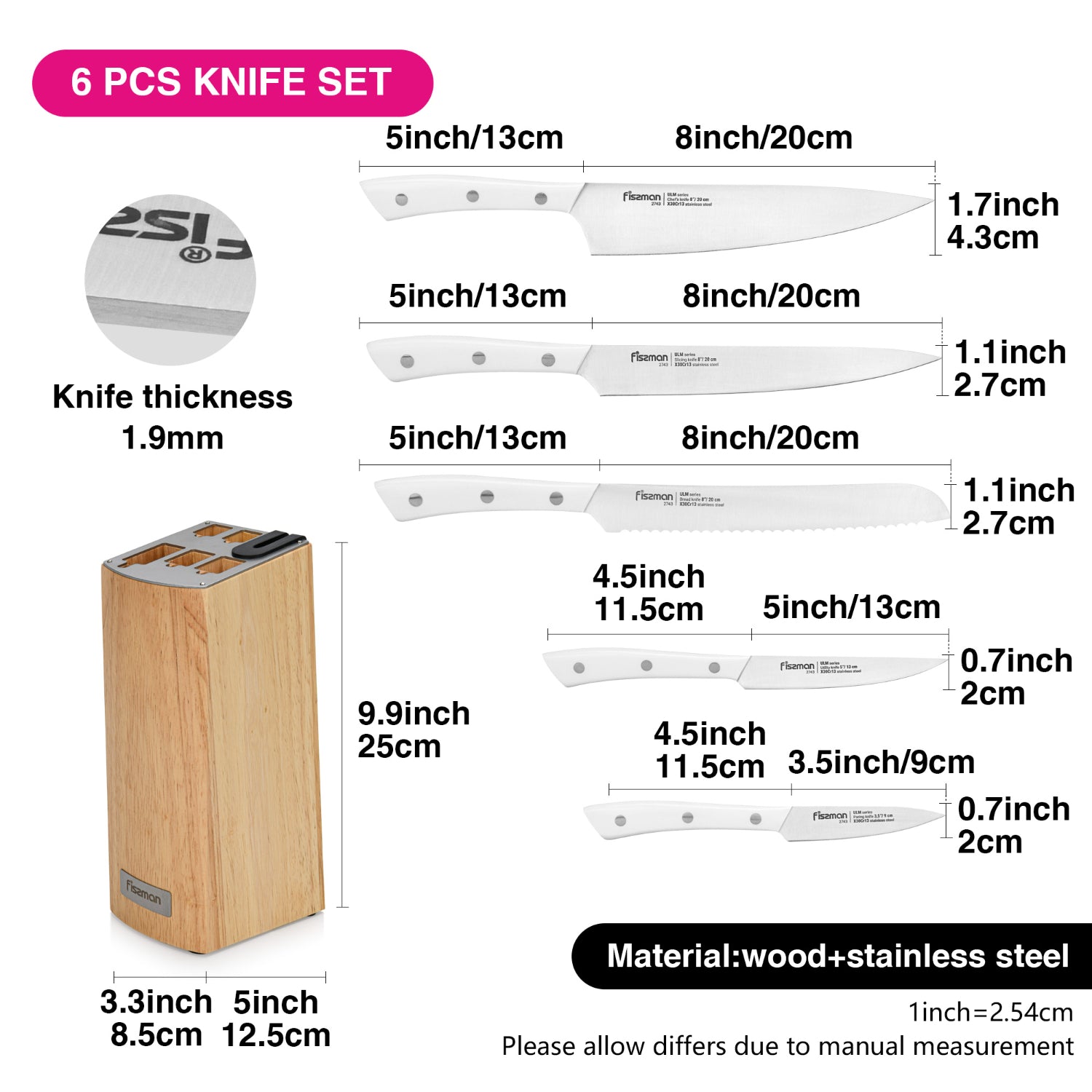 Fissman Knife Ulm 6Pc