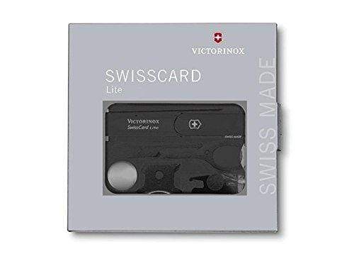 Victorinox Swiss Army Knife Swisscard Lite Black Translucent With 9 Functions - 0.7333.T3