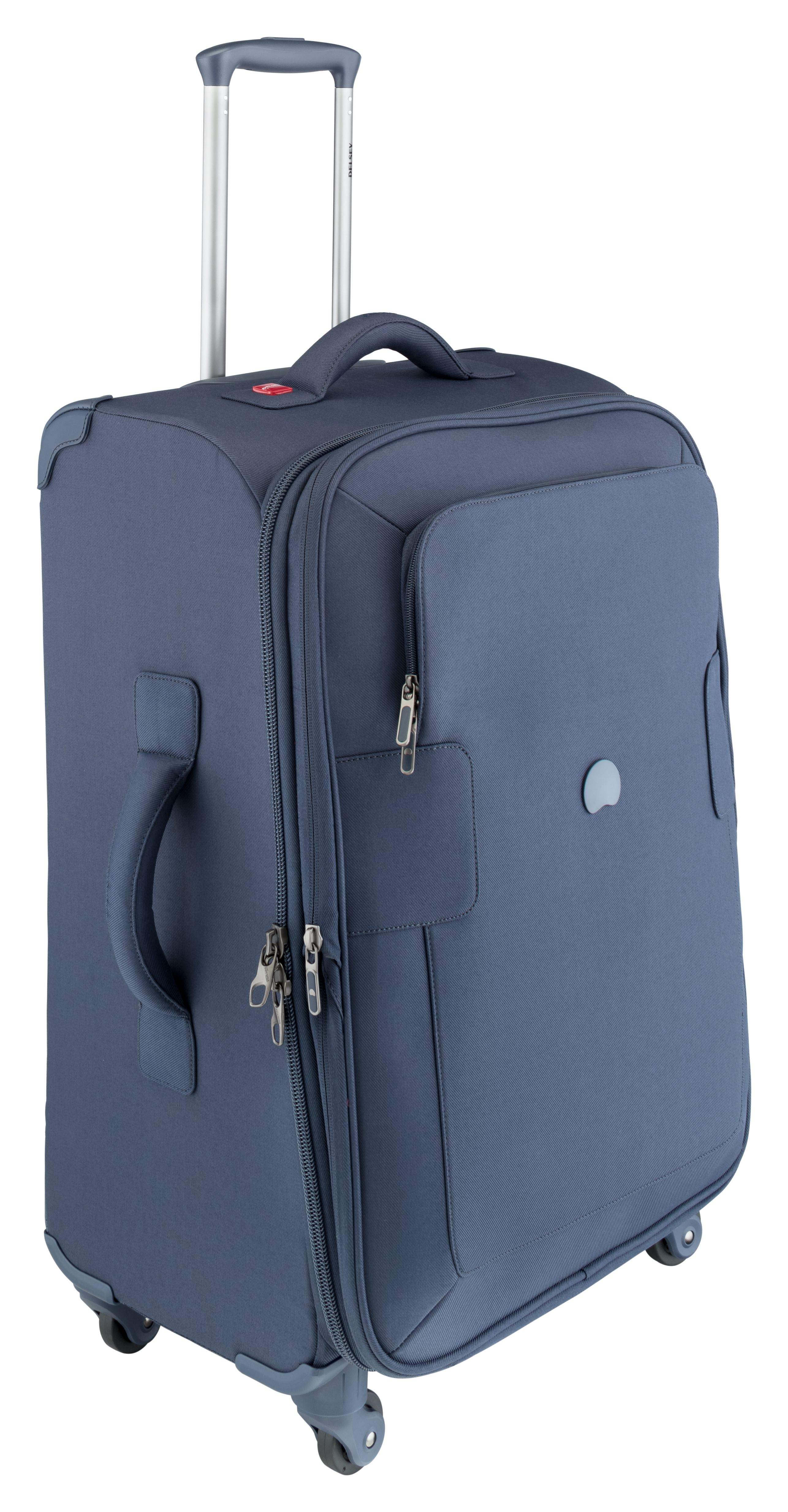Delsey Tuileries 66cm 4Wheel Expandable  Check-In Luggage Trolley Blue - 00224781002