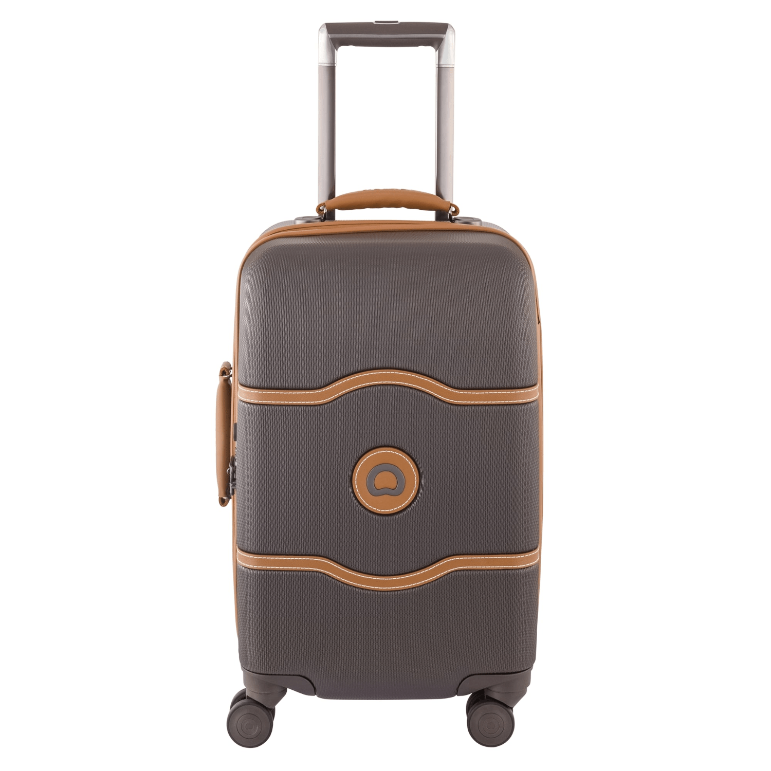 Delsey Chatelet 55cm Hardcase 4 Double Wheel Cabin Luggage Trolley Chocolate - 3219110362466