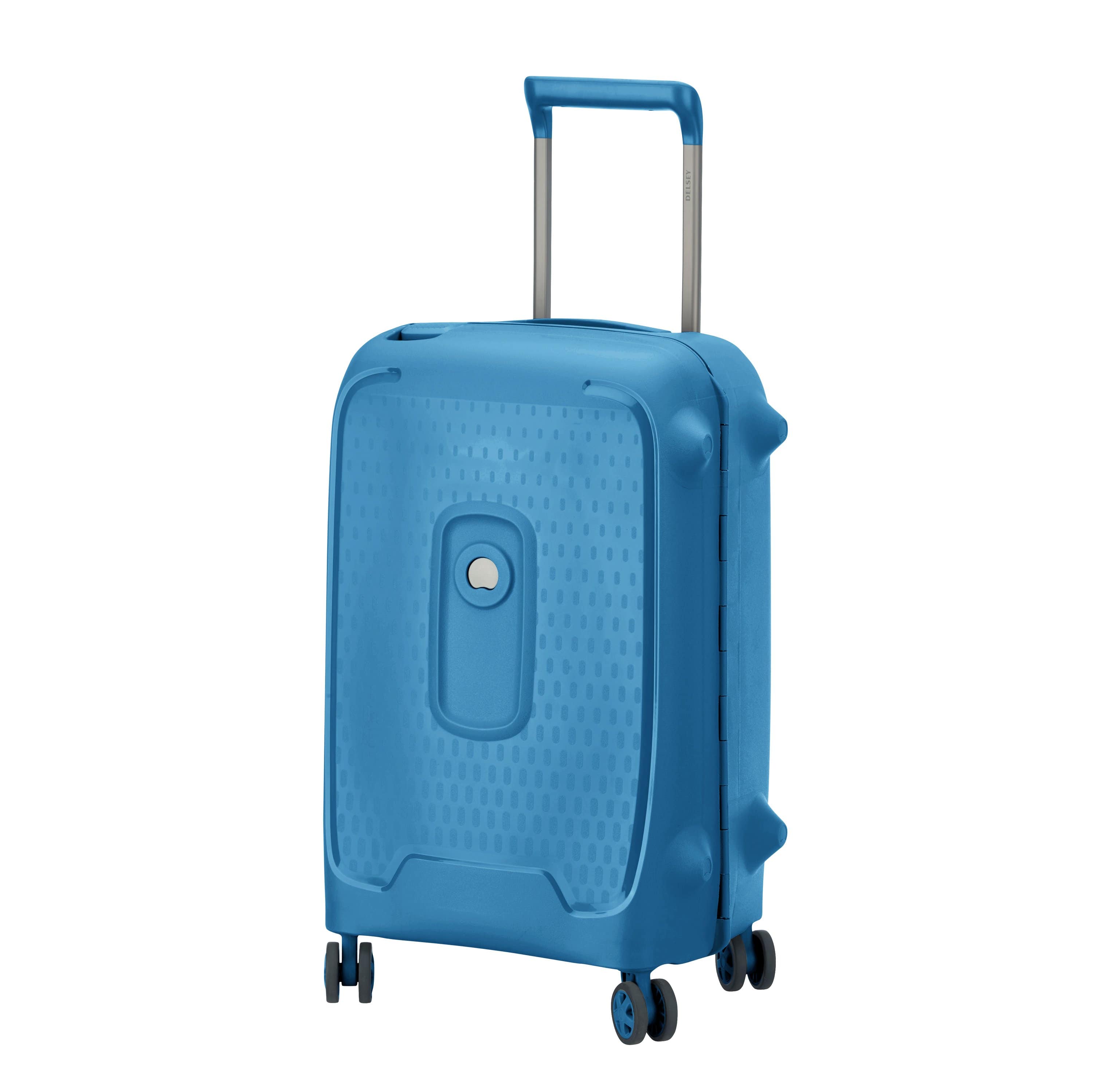 Delsey Moncey 55cm Softcase 4 Double Wheel Cabin Luggage Trolley Light Blue - 00384480112