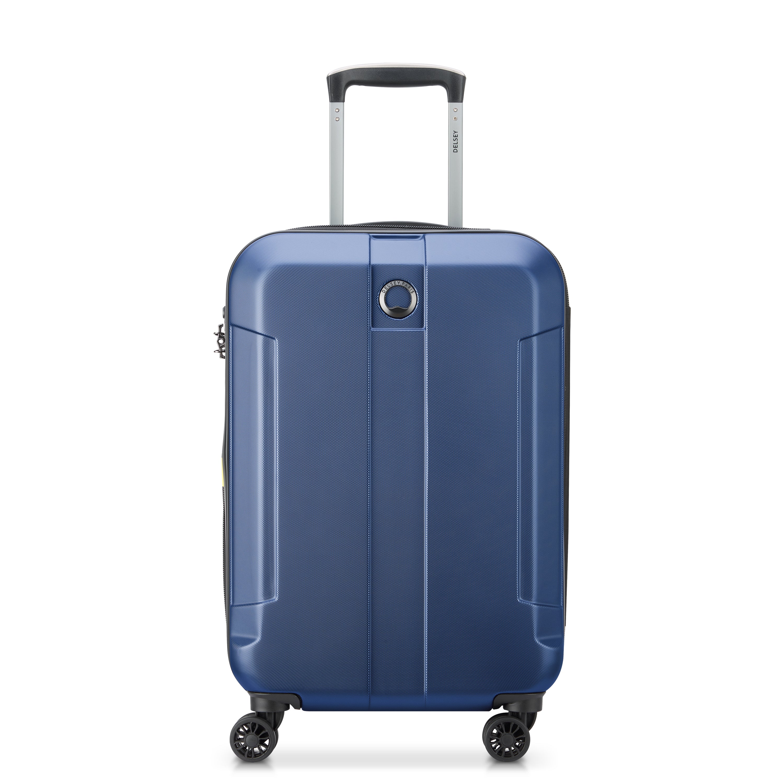 Delsey Depart Hard 61cm Hardcase Expandable 4 Double Wheel Cabin Luggage Trolley Case Grey - 00314580522 X9 